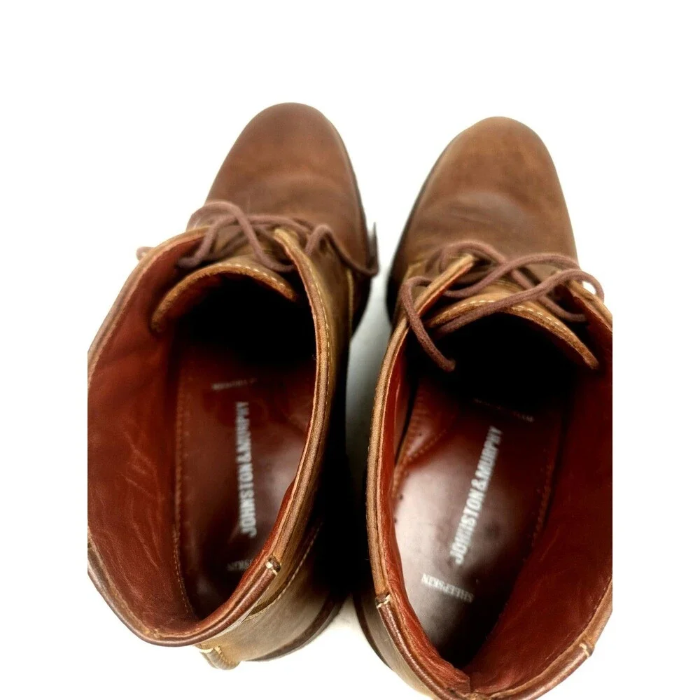 Johnston & Murphy Copeland Chukka Men's 8.5 Boots Tan Sheepskin Crepe Sole